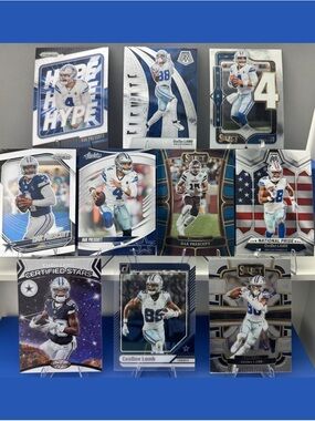 Dak Prescott/CeeDee Lamb Cowboys 10 card lot